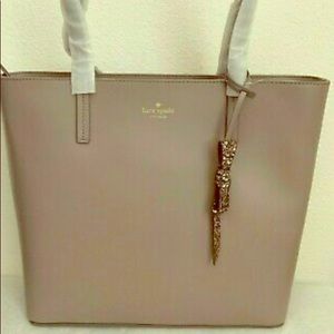 Kate Spade Bag Light Large Lavender Leather Tote